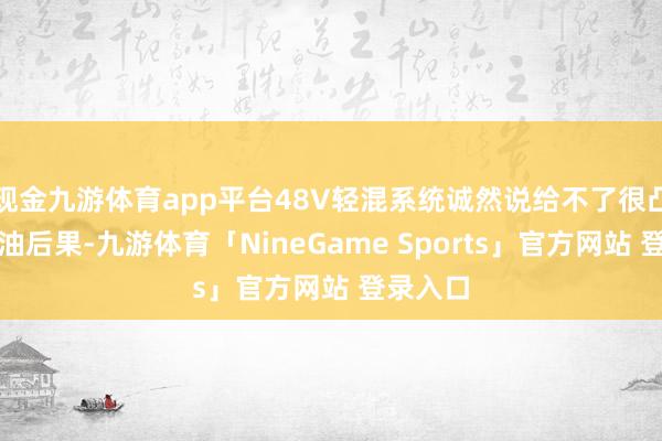 现金九游体育app平台48V轻混系统诚然说给不了很凸起的节油后果-九游体育「NineGame Sports」官方网站 登录入口